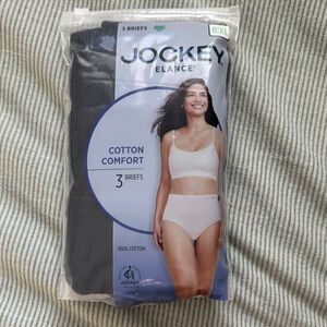 Jockey Elance Cotton Comfort Briefs - black size 8|XL
